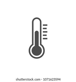Thermometer icon, vector illustration. Flat design.