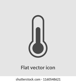 thermometer icon vector illustration. Flat design style