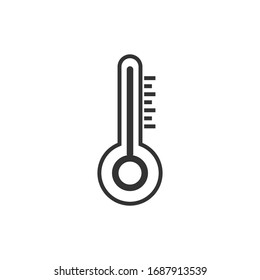 Thermometer Symbol , Vektorillustration Illustration . Thermometer Symbol Vektorillustration flach Stil.