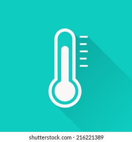 Thermometer icon , vector illustration , flat design