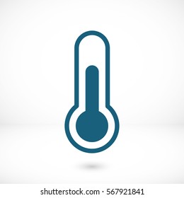 thermometer icon vector illustration. Flat design style