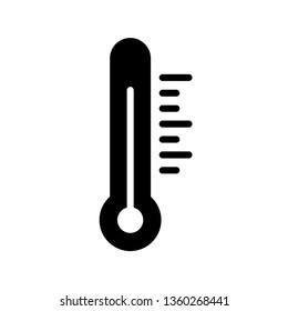 Thermometer Icon Vector Illustration Logo Template