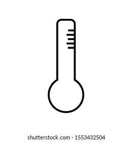 Thermometer icon vector illustration logo for many purpose. Isolated on white background.