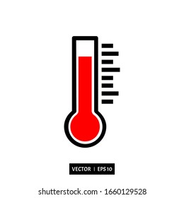 thermometer icon vector illustration logo template for many purpose. Isolated on white background.