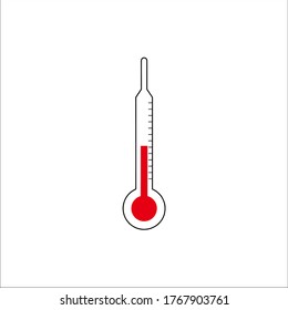 thermometer icon vector illustration logo template
