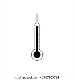 thermometer icon vector illustration logo template