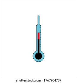 thermometer icon vector illustration logo template