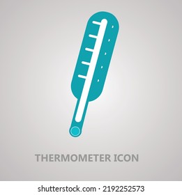 Thermometer icon vector illustration logo for medical purpose. 