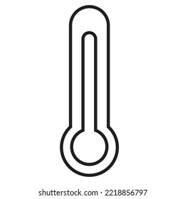 Icono termómetro de la plantilla de logotipo de ilustración vectorial para muchos fines. Aislado sobre fondo blanco.