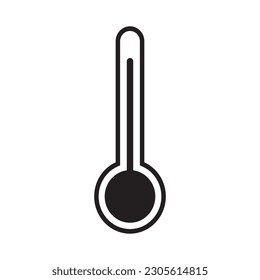 Vektorgrafik-Logo-Design des Thermometers