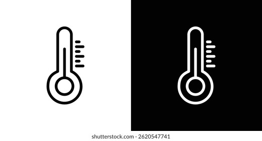 Thermometer icon vector, illustration logo template in trendy style