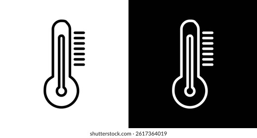 Thermometer icon. vector illustration, pictogram isolated. editable