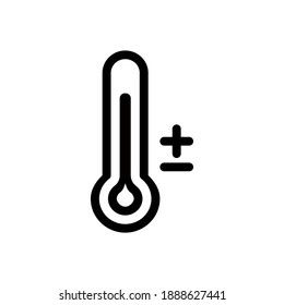 Thermometer icon , vector illustration ,thermometer red ,simple design , perfect for all project.