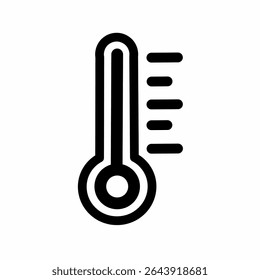 ícone do termômetro ilustração vetorial. Ícone do termômetro. sinal do termômetro em design plano na moda. ilustração vetorial.