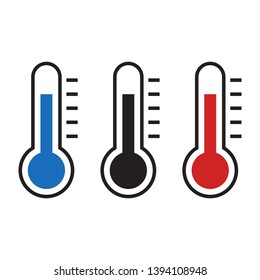 Thermometer icon , vector illustration, symbol hot, cold