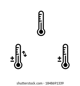 Thermometer icon , vector illustration Temperature Meter Vector Art  red color sign.