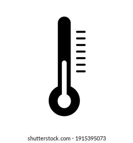 Thermometer icon vector, illustration of temperature, hot, cold sign. Simple design on white background. Vector illustration.