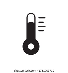 Plantilla de Ilustración de vectores de iconos termómetros