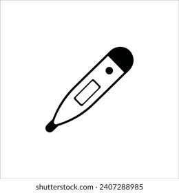 diseño del logotipo de la ilustración del vector del icono del termómetro