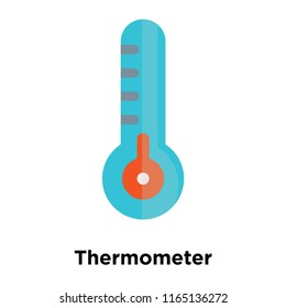 Thermometer icon vector isolated on white background, Thermometer transparent sign , snowy cold winter symbols