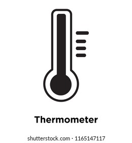 Thermometer icon vector isolated on white background, Thermometer transparent sign , medical health symbols