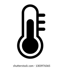 thermometer icon. vector line icons design