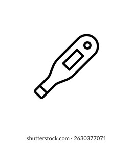 Thermometer icon vector. in line style design on white background. vector illustration