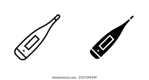 Thermometer Icon vector. liner and flat style icons set.