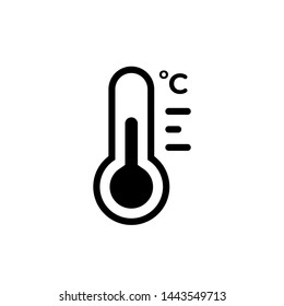 Thermometer Icon Vector Logo Template