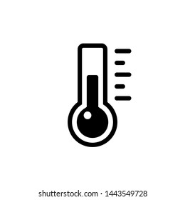 Thermometer Icon Vector Logo Template