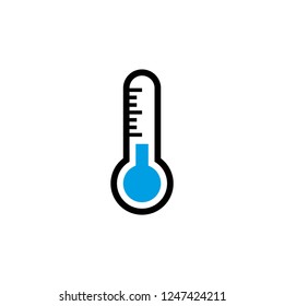 thermometer icon vector on white background