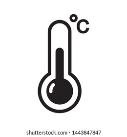 thermometer icon vector, sign, symbol