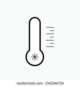 Thermometer Icon - Vector Sign and Symbol for Design, Presentation, Website or Apps Elements.