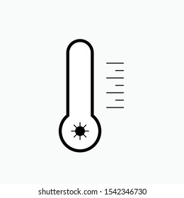 Thermometer Icon - Vector Sign and Symbol for Design, Presentation, Website or Apps Elements.