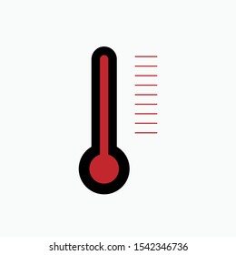 Thermometer Icon - Vector Sign and Symbol for Design, Presentation, Website or Apps Elements.
