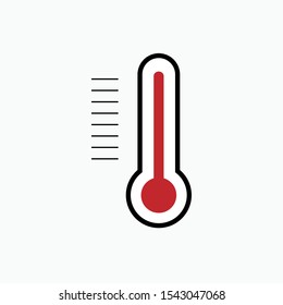 Thermometer Icon - Vector Sign and Symbol for Design, Presentation, Website or Apps Elements.