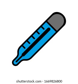 Thermometer icon vector sign and symbols on trendy design