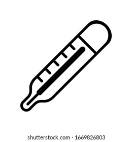 Thermometer icon vector sign and symbols on trendy design
