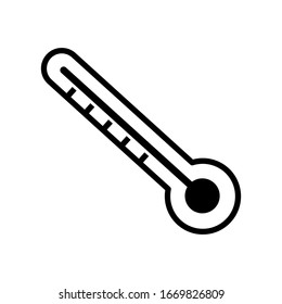 Thermometer icon vector sign and symbols on trendy design