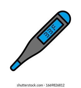 Thermometer icon vector sign and symbols on trendy design