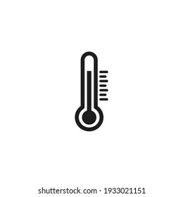 Thermometer icon vector. Simple thermometer sign