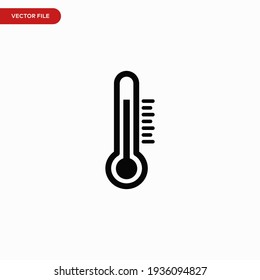 Thermometer icon vector. Simple thermometer sign