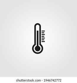 Thermometer icon vector. Simple thermometer sign