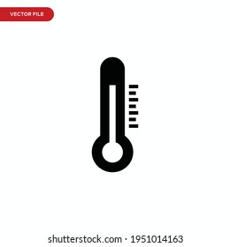 Thermometer icon vector. Simple temperature sign