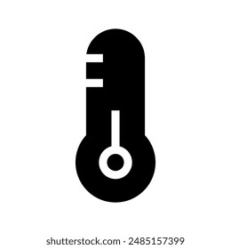 Ilustración de diseño de símbolo de Vector de icono de termómetro