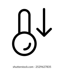 Thermometer Icon Vector Symbol Design Illustration