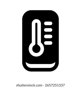 Thermometer Icon Vector Symbol Design Illustration