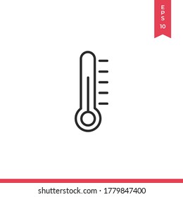 Thermometer icon vector. Temperature sign
