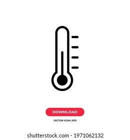 Thermometer icon vector. Temperature sign