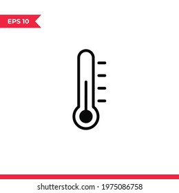Thermometer icon vector. Temperature sign